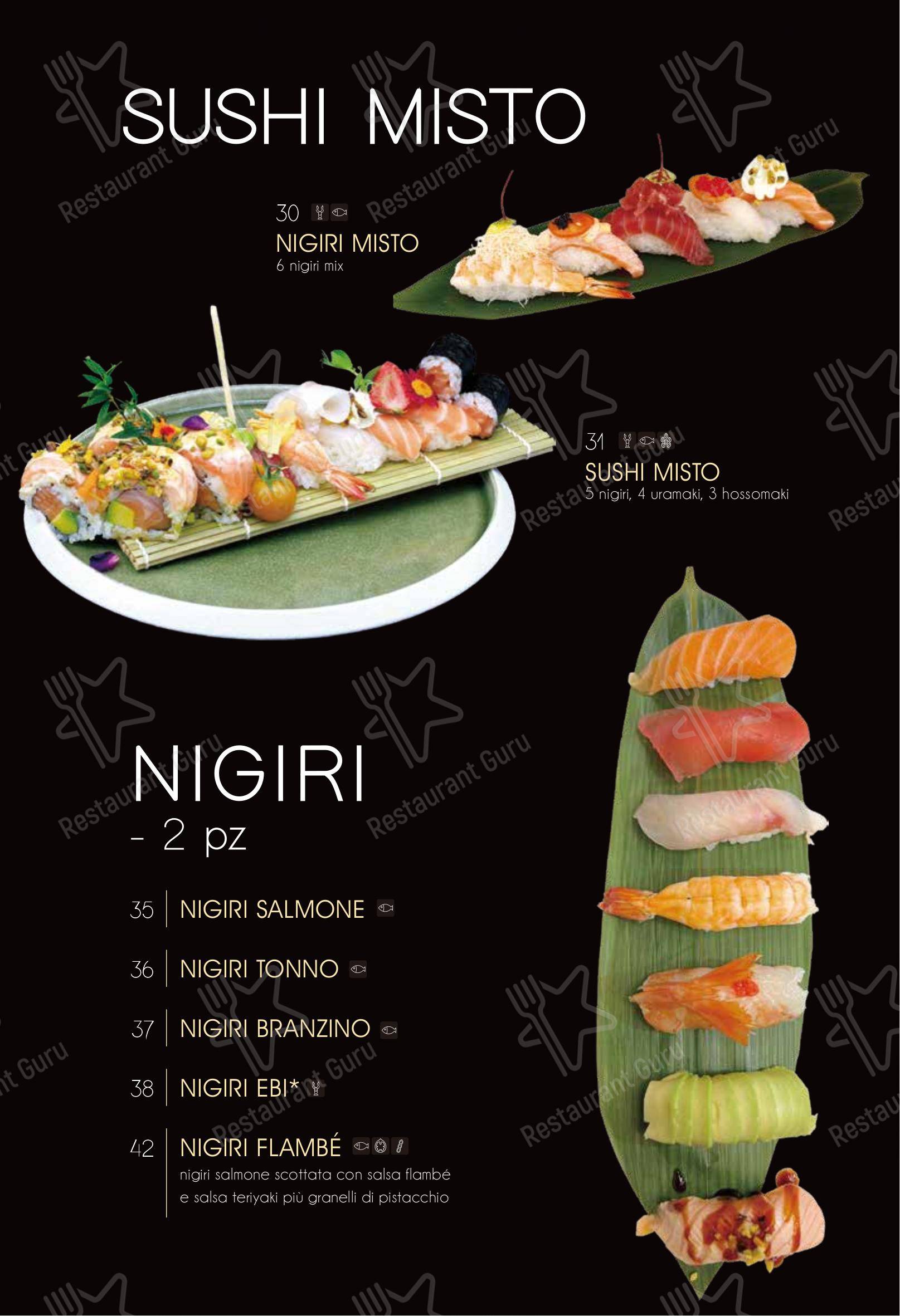 Ristorante Elite Sushi in Erba - Menu