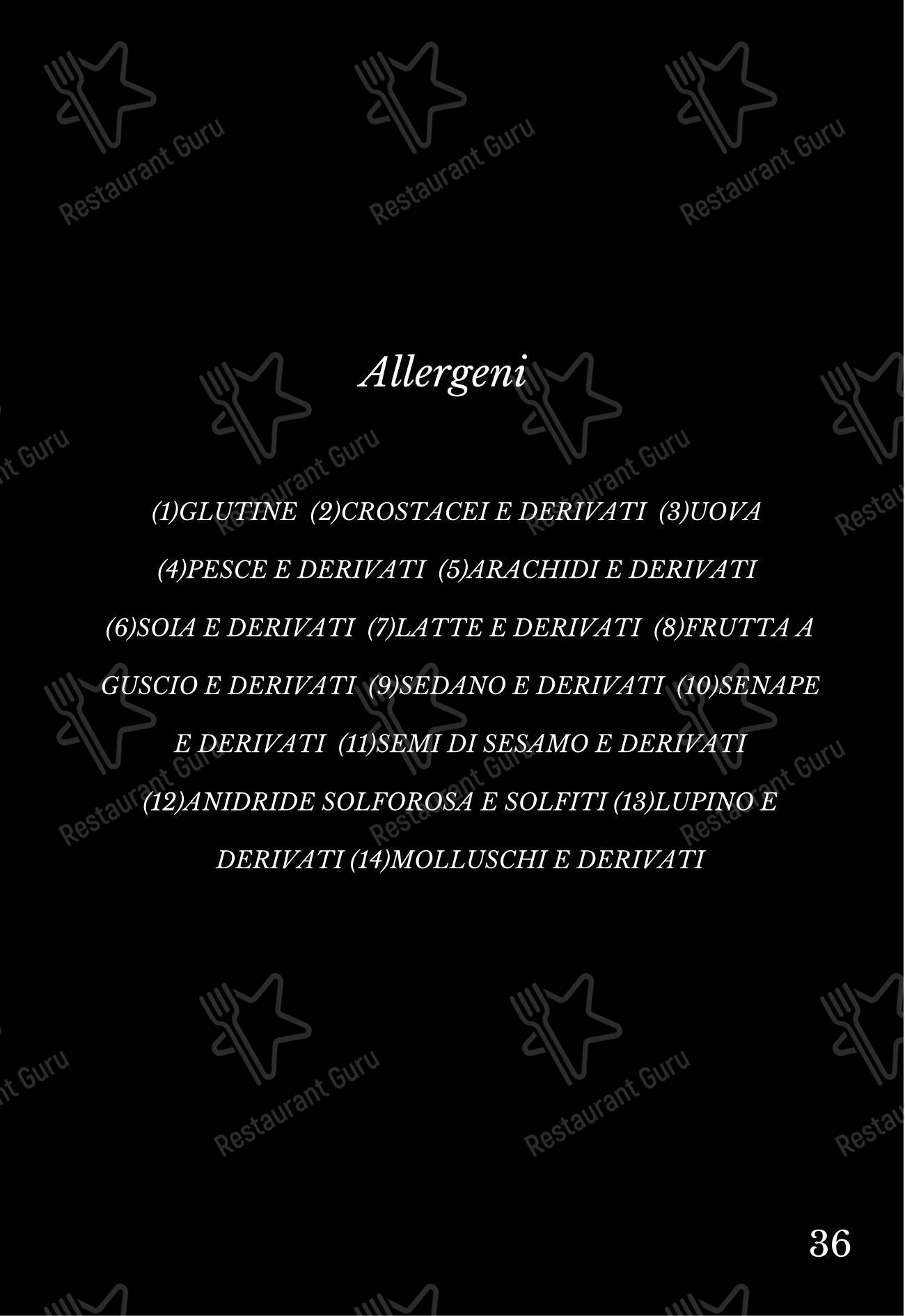 Menu di Ellington Club - Menu