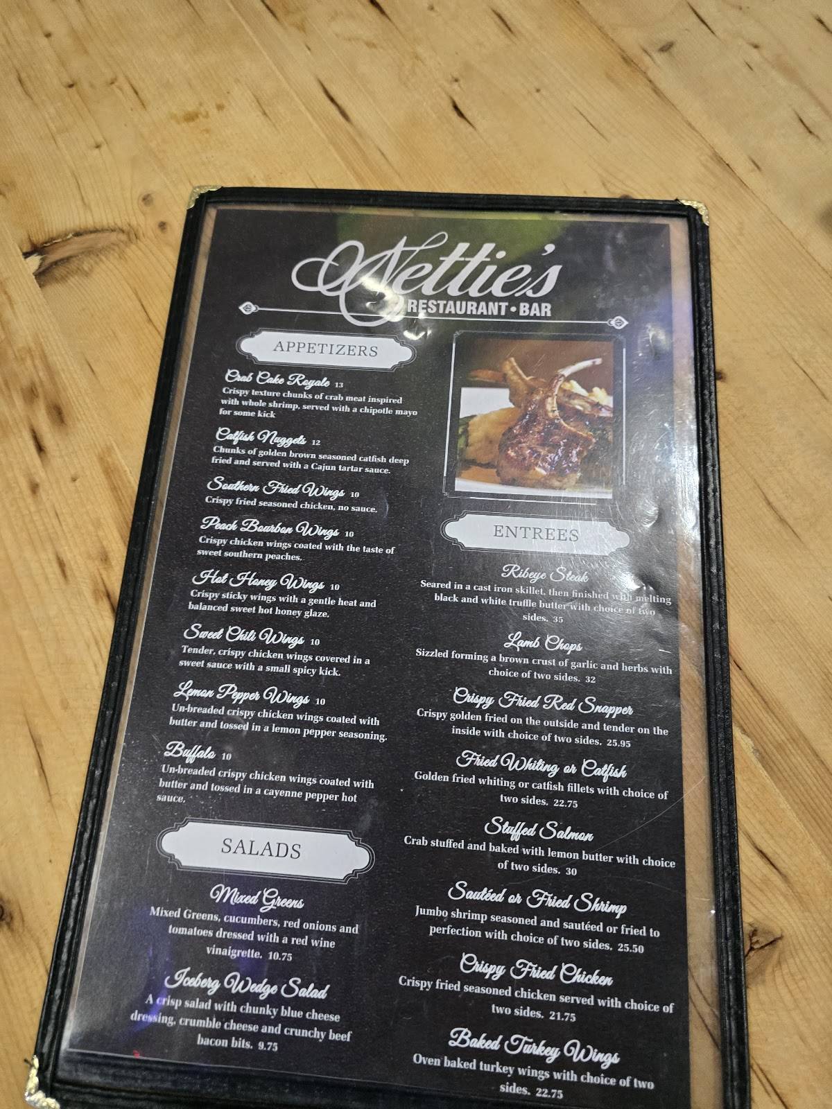 Menu at Nettie's Restaurant, Elmont
