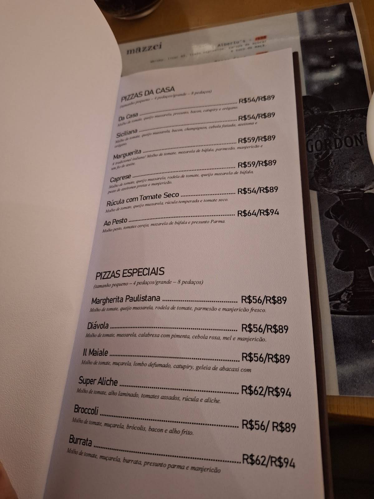 Empório Mazzei cardápio