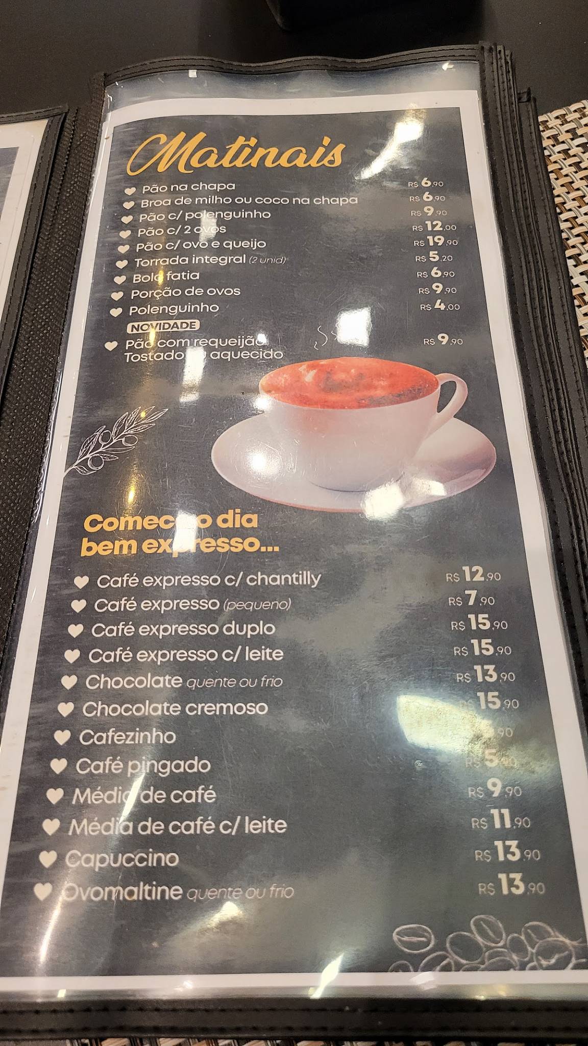 Padaria Empório do Barão cardápio