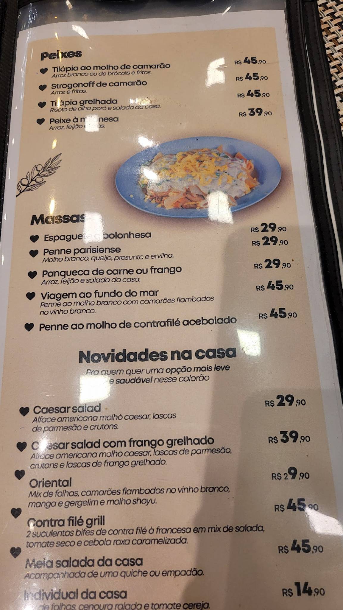 Padaria Empório do Barão cardápio