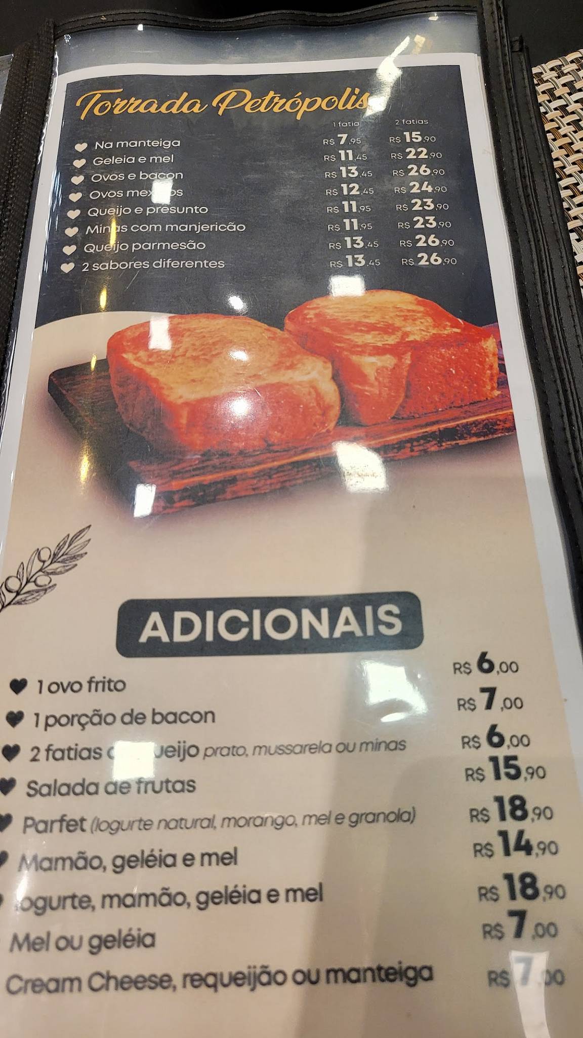 Padaria Empório do Barão cardápio