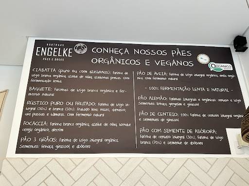 Engelke Café e Padaria Pães & Cia cardápio
