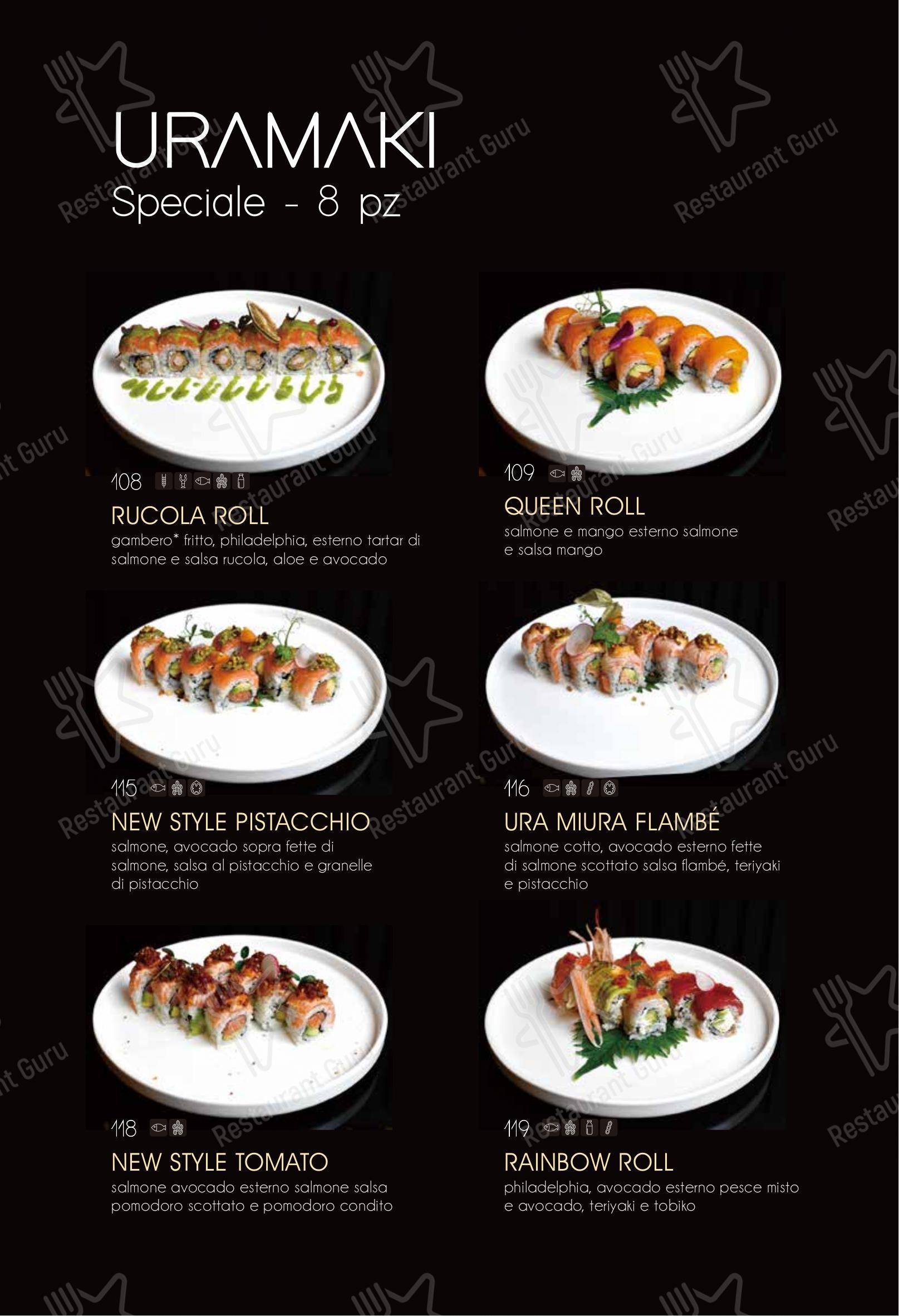 Ristorante Elite Sushi in Erba - Menu bar