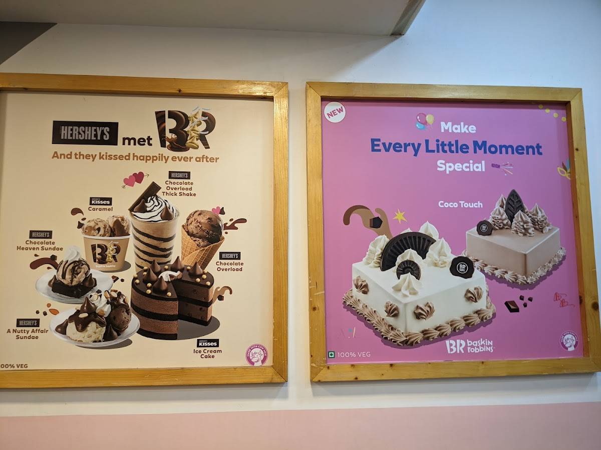 Baskin Robbins menu