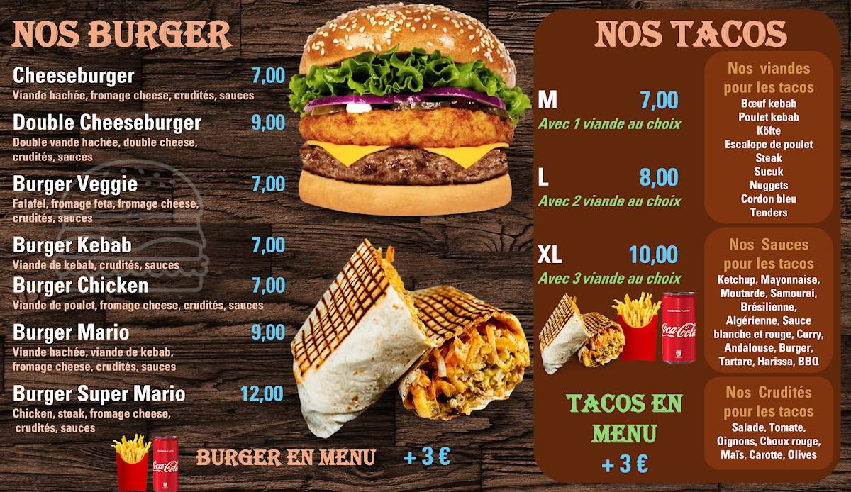 Menu de Chez Mario