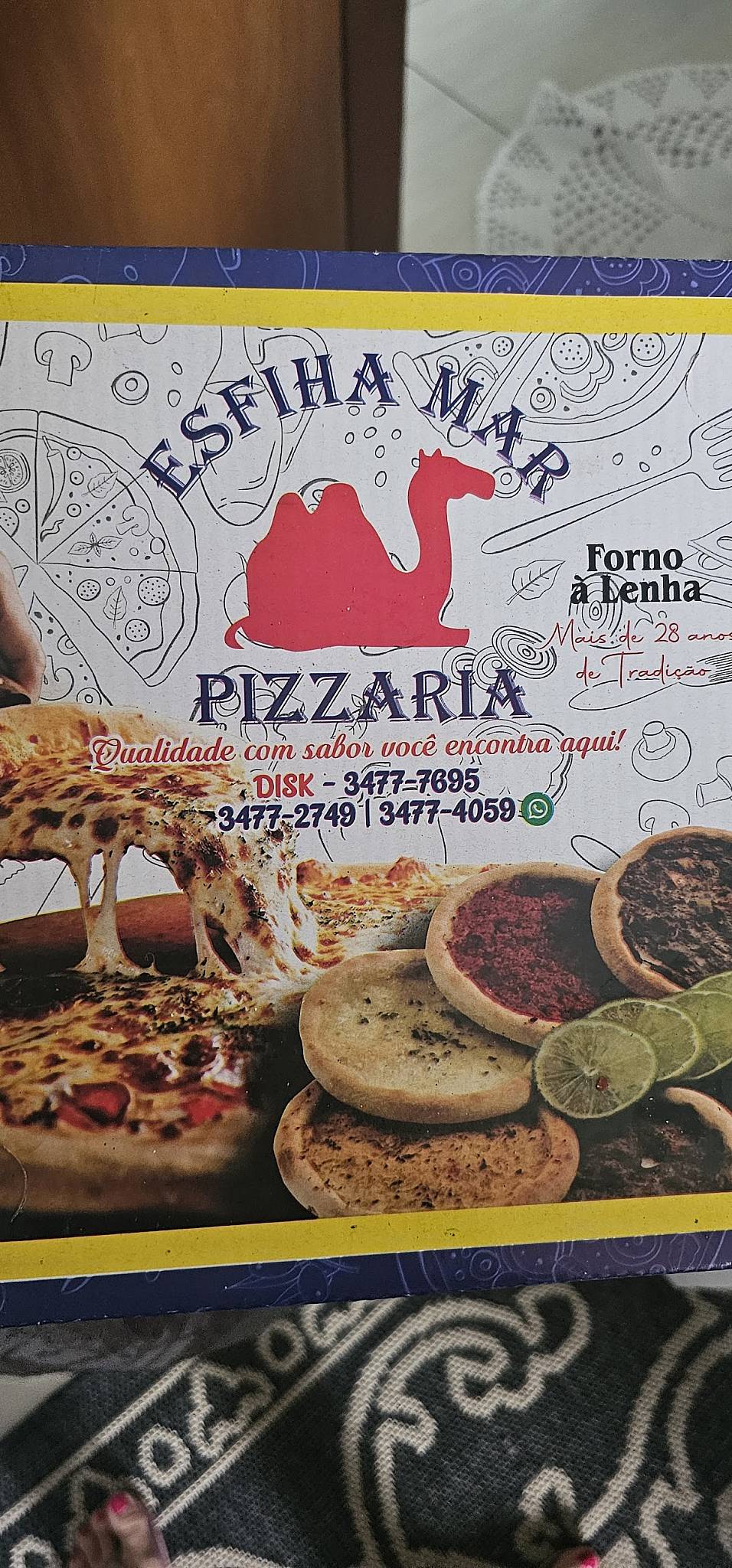 Esfiha Mar Pizzaria cardápio