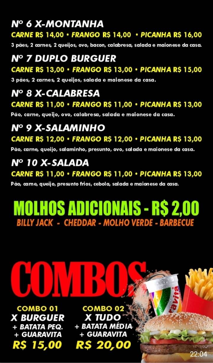 Esquina do Suco e Esquina do suco e Lanches cardápio