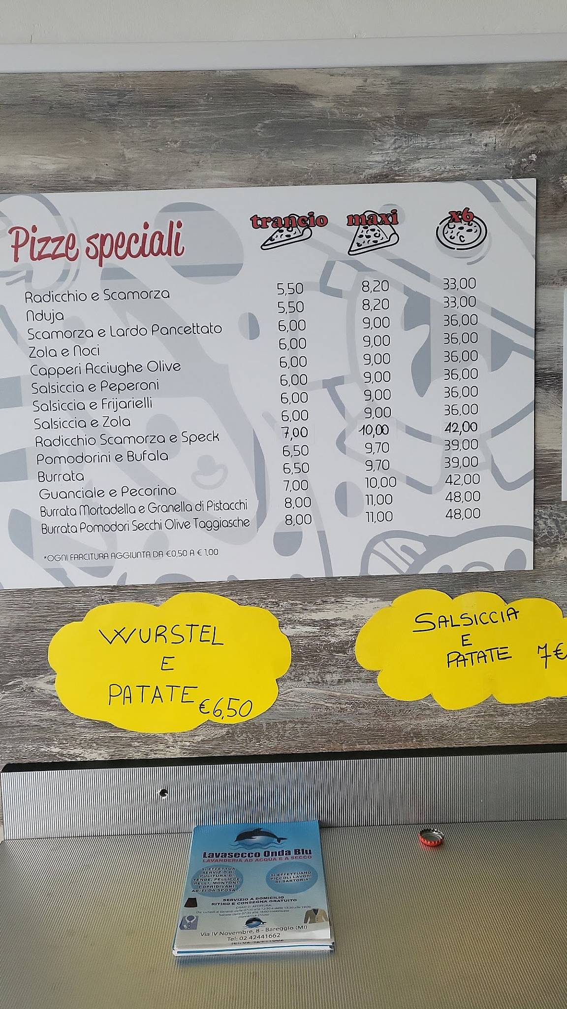Menu di La teglia 