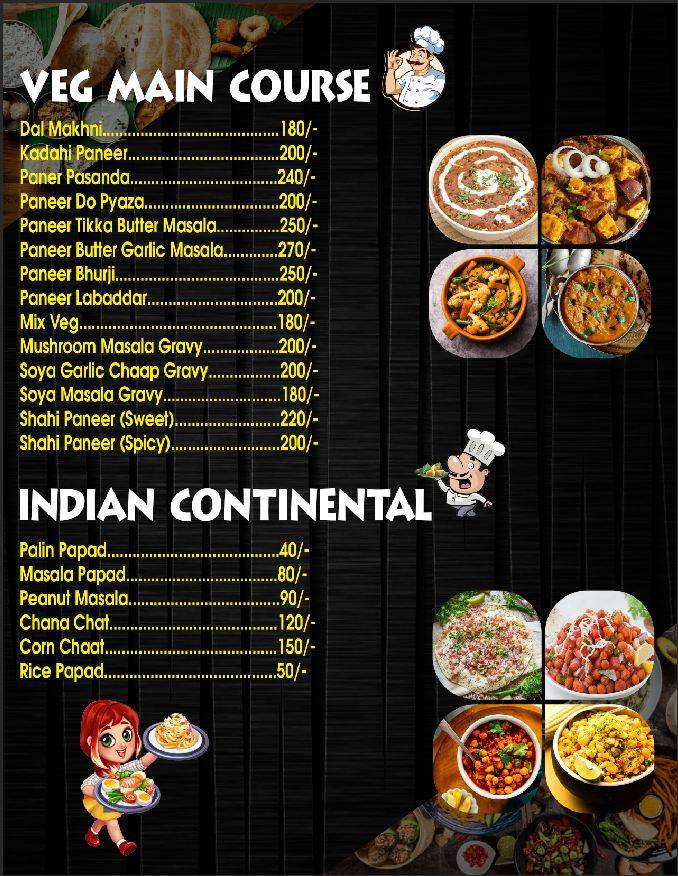 F.R.I.E.N.D.S RESTRO menu