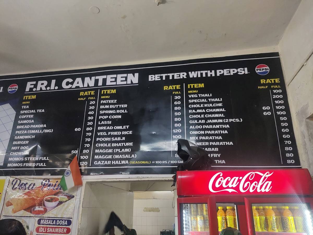 FRI Canteen menu