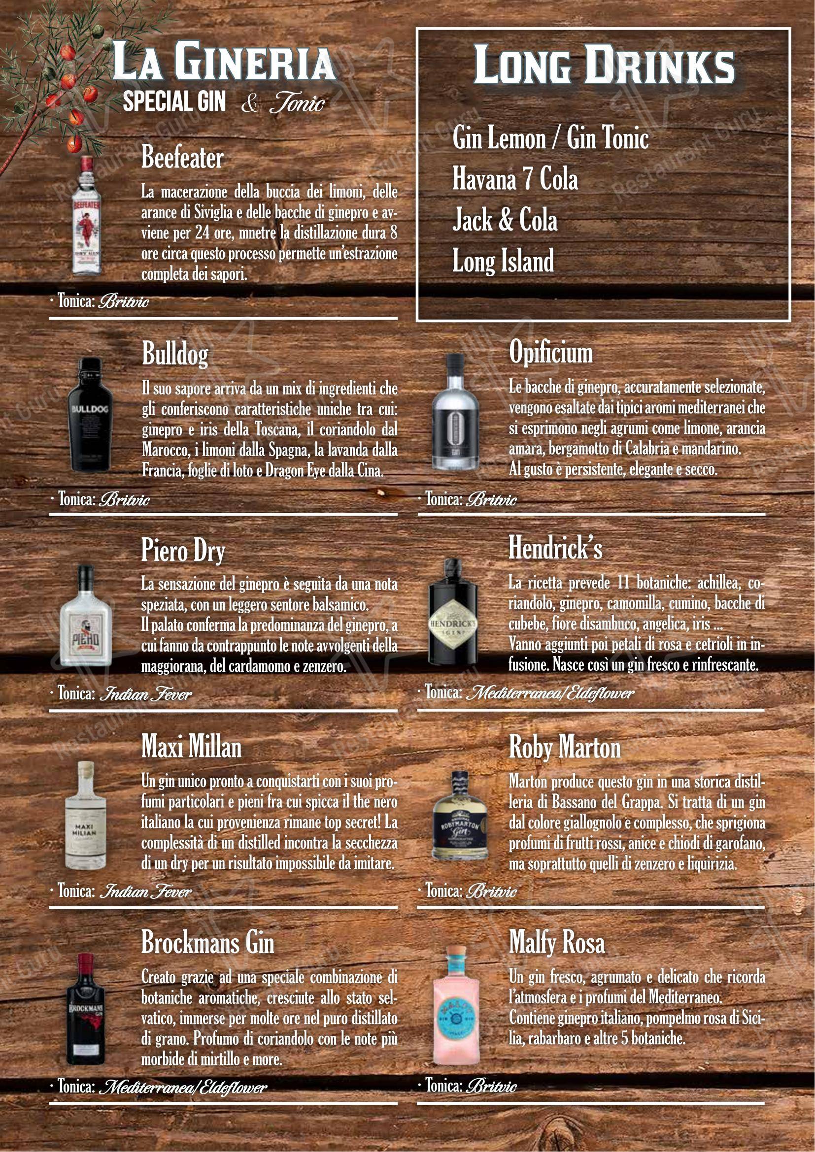 Fabbrica di Pedavena Mirano in Mirano - Menu