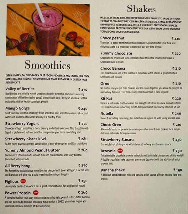 Cafe Bogchi menu