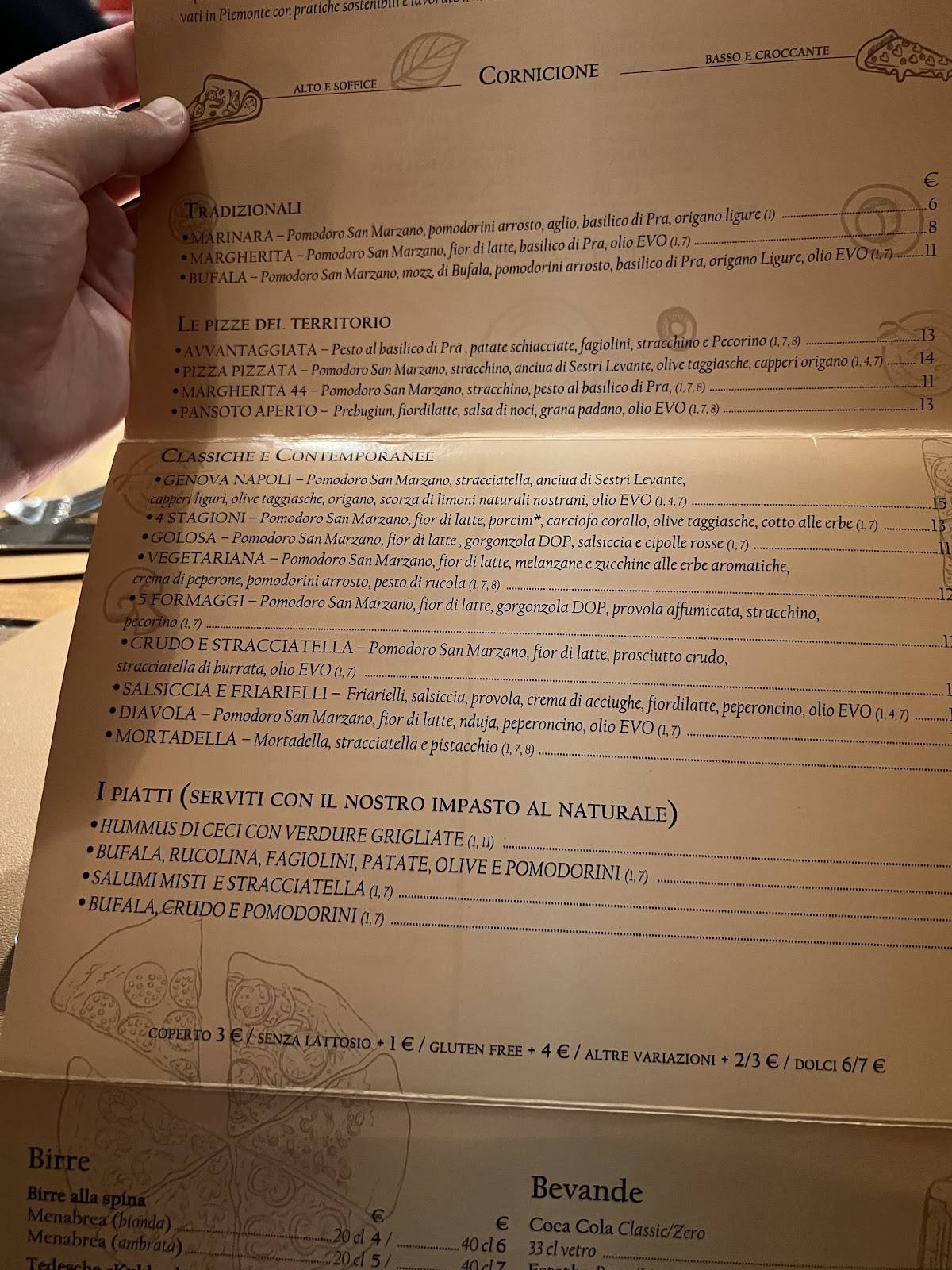 Menu di Farina 44 Chiavari 