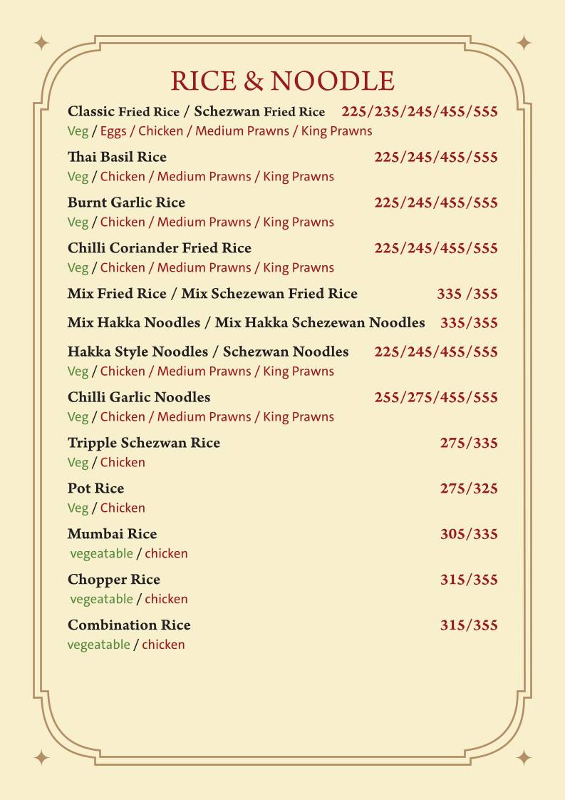 Farmhouse Sea n Sand menu