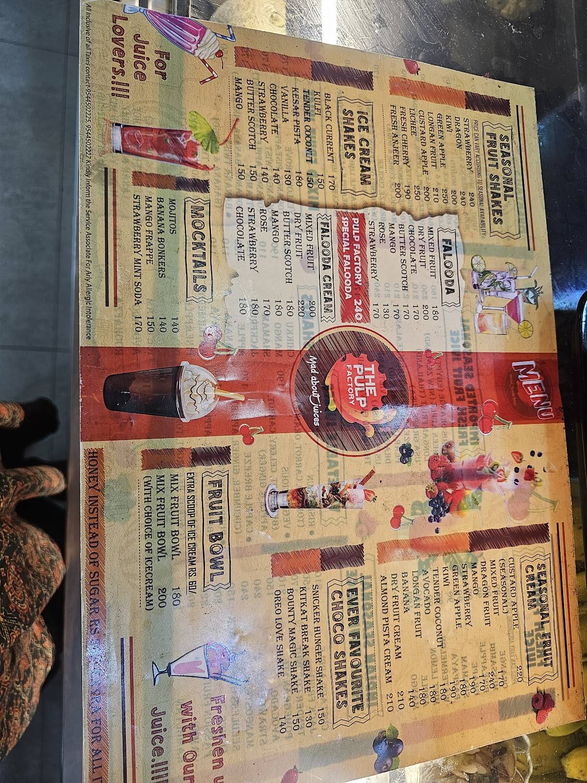 Lulu Food Court menu