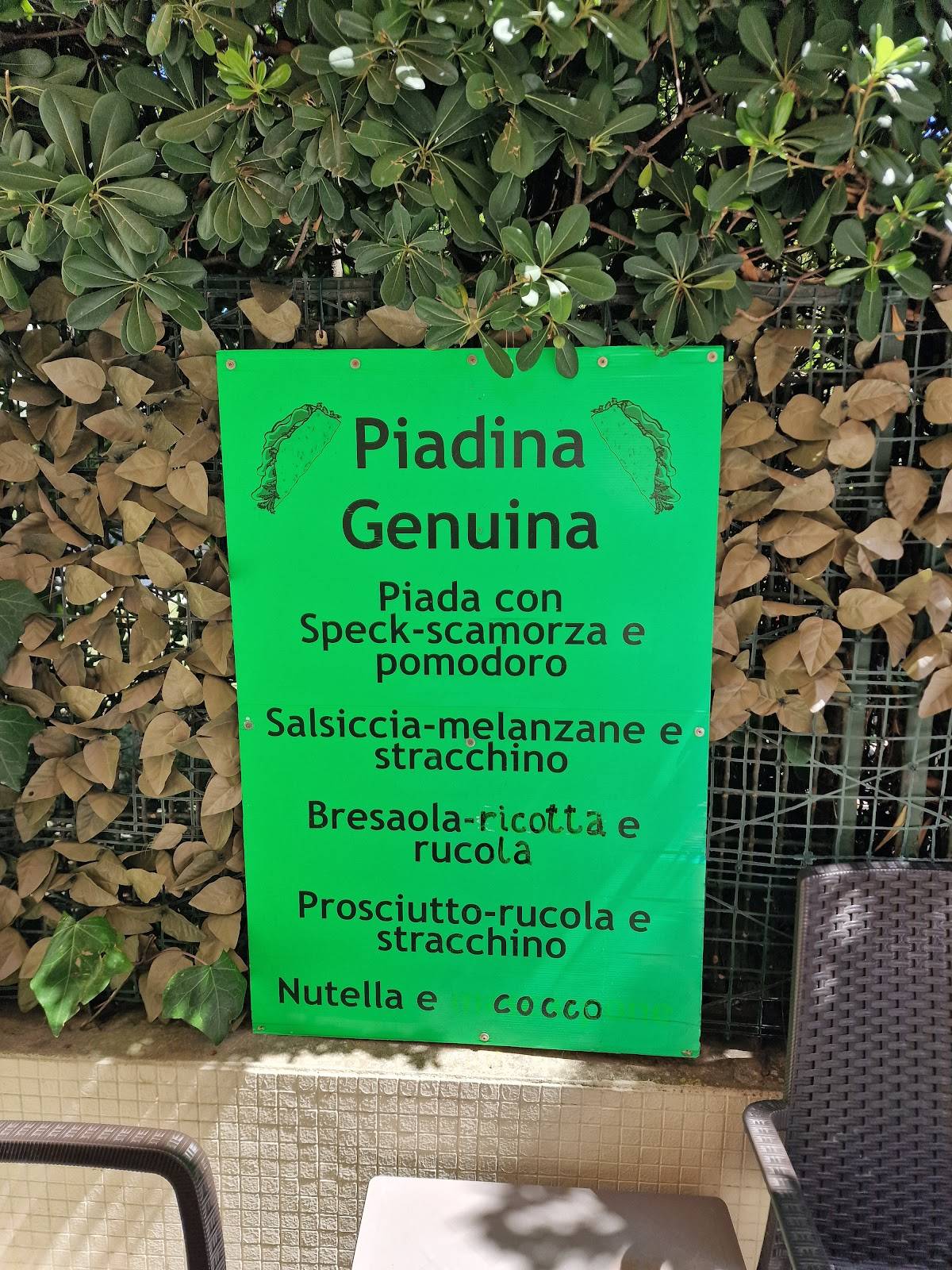 Menu di Piadineria Da Romano 
