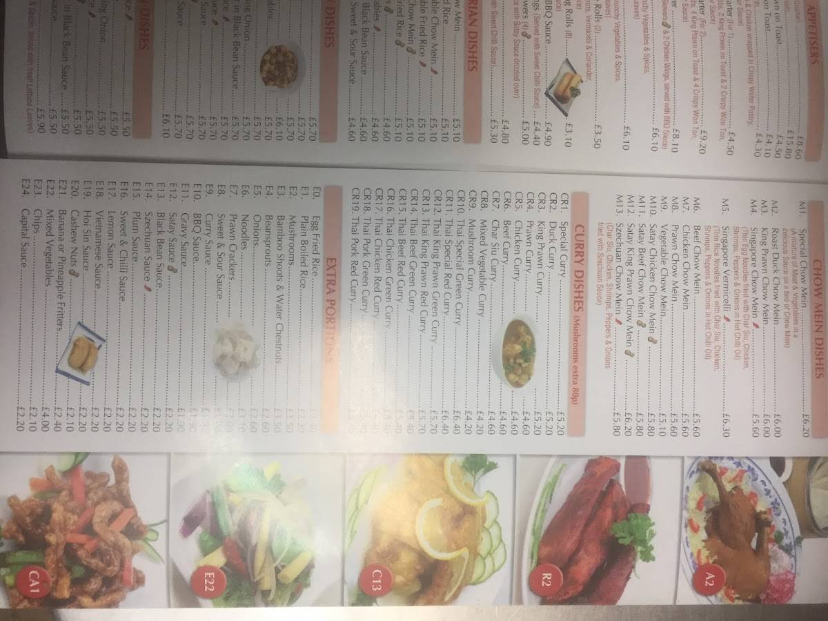 Menu at Ruby fast food, Bromsgrove, 76 Worcester Rd