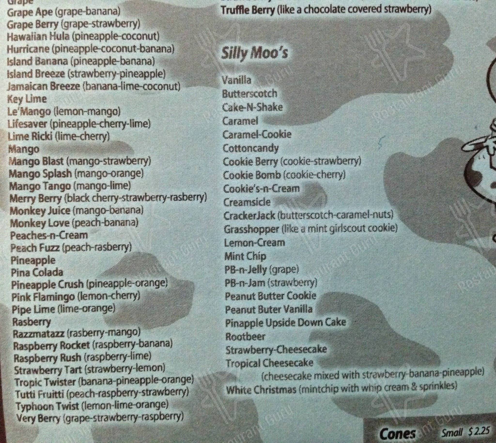 Menu at Taffy's Hot Dog Stand fast food, Orchard Park