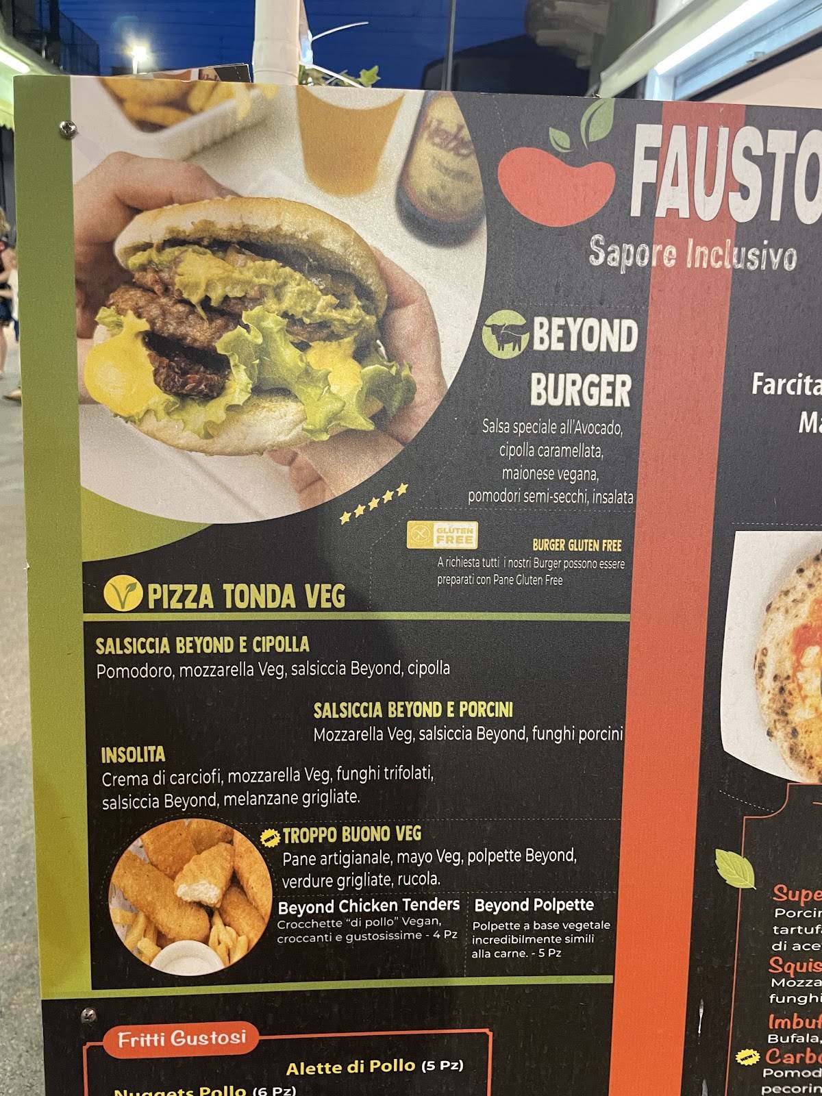 Menu di Fausto Pizza 