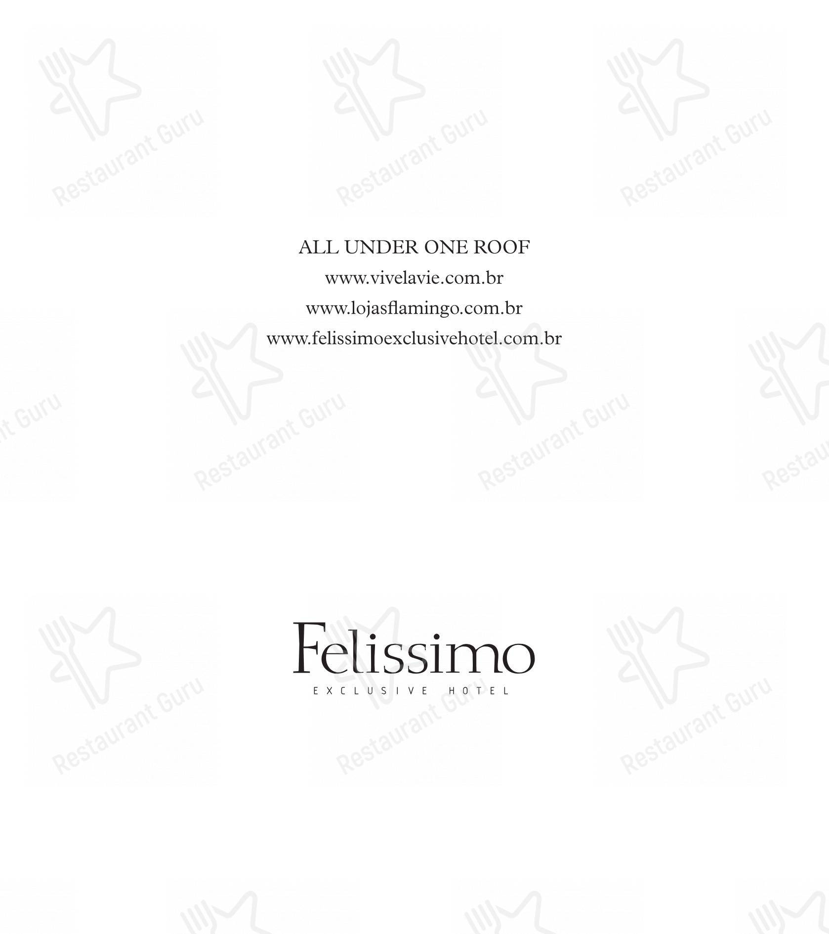 Felissimo Bistrô em Balneário Camboriú - Menu