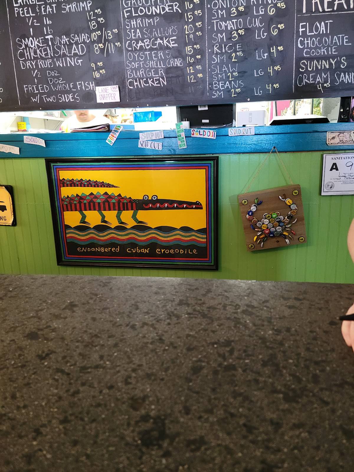Menu at Fish Hut Grill restaurant, Emerald Isle