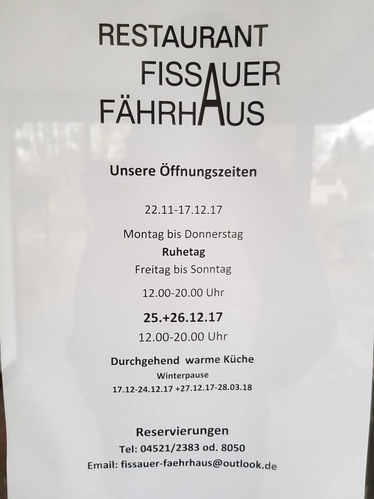 Speisekarte Von Restaurant Fissauer F hrhaus Eutin
