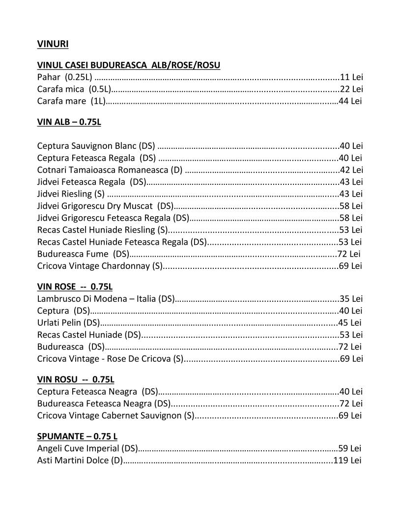 Menu de Flamingo Food