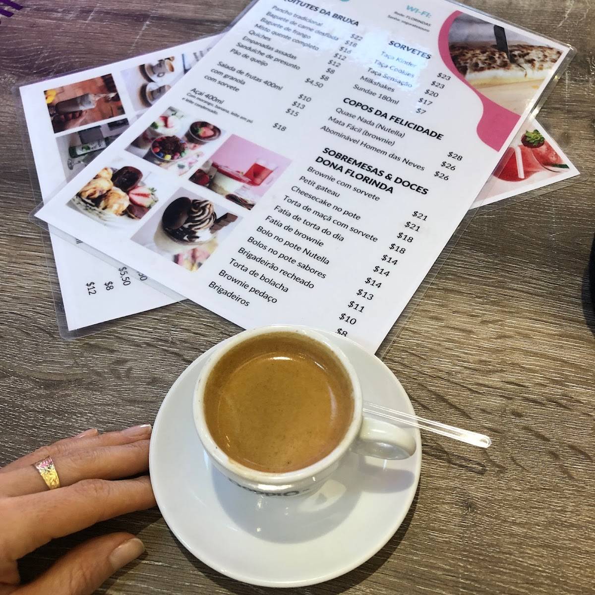 Florinda's Café cardápio