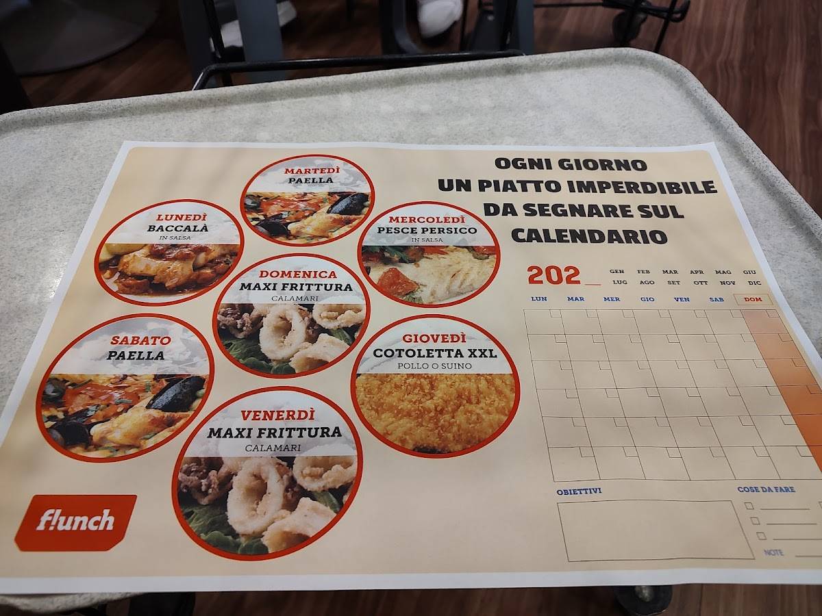 Menu di Flunch 