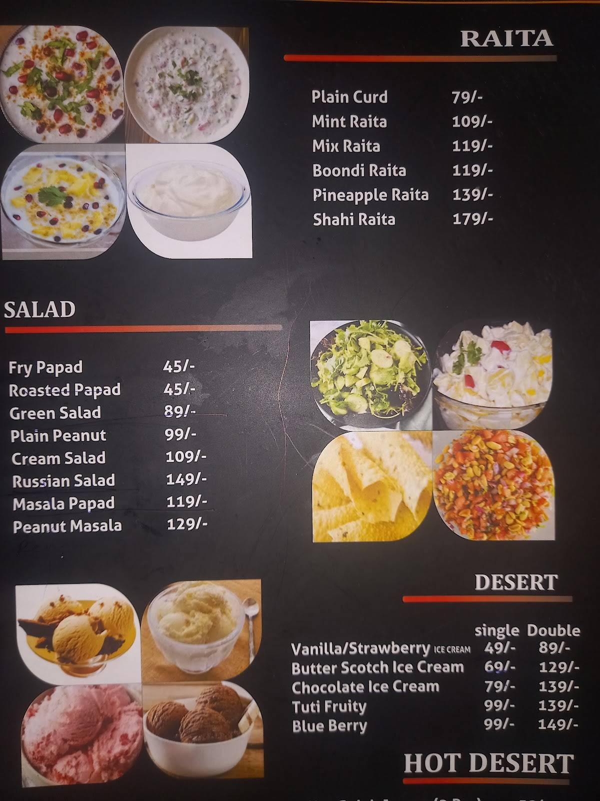 Food Planet Restaurant menu