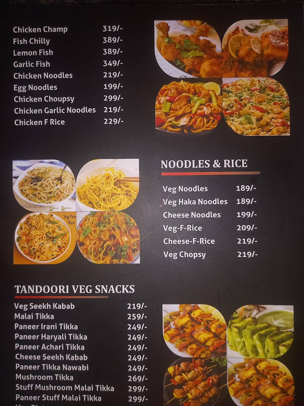 Food Planet Restaurant menu