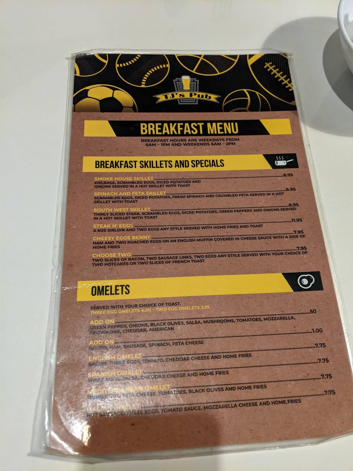 Menu at Jodi B's Restaurant, Pittsburgh, Ardmore Blvd