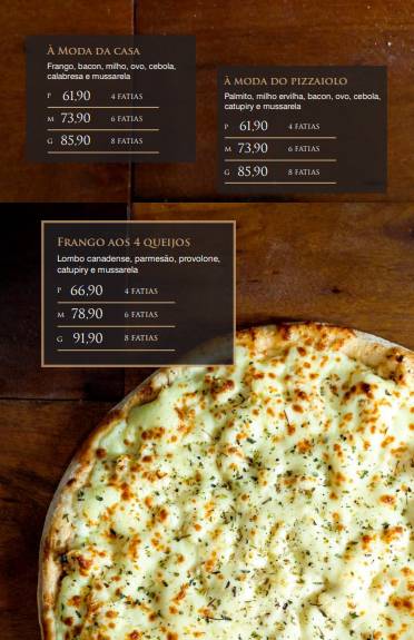 Fornalha Pizzaria cardápio