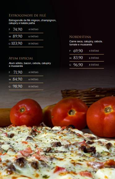 Fornalha Pizzaria cardápio
