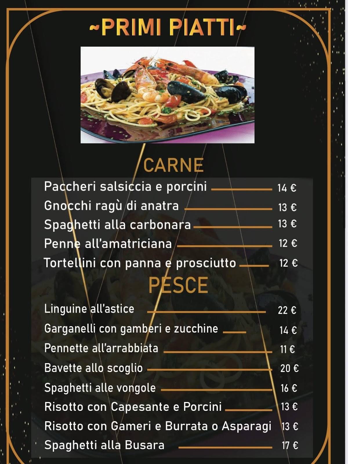 Menu di Forno Forchetta Bar Ristorante Pizzeria 