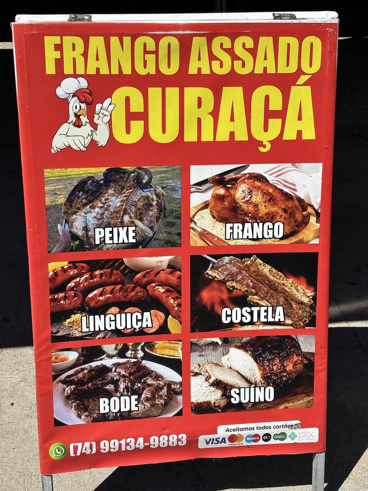 Frango Assado Curaçá cardápio