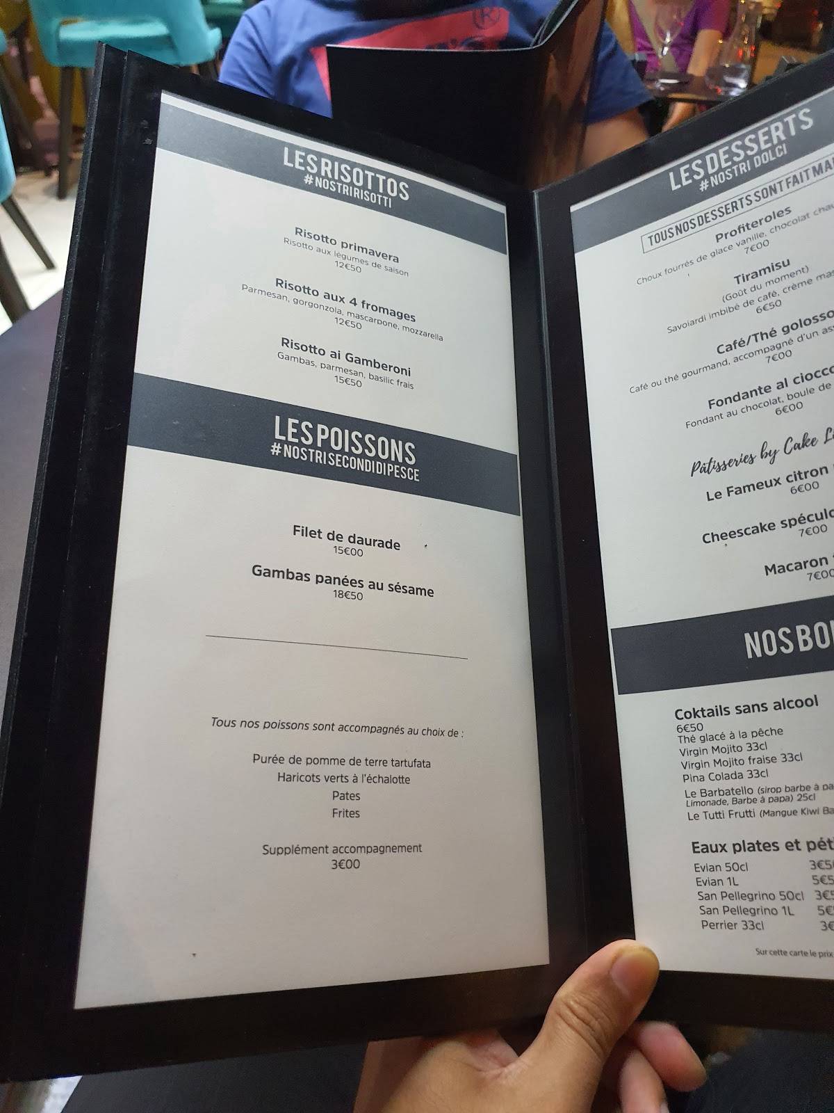 Menu de Fratello Restaurant Lounge