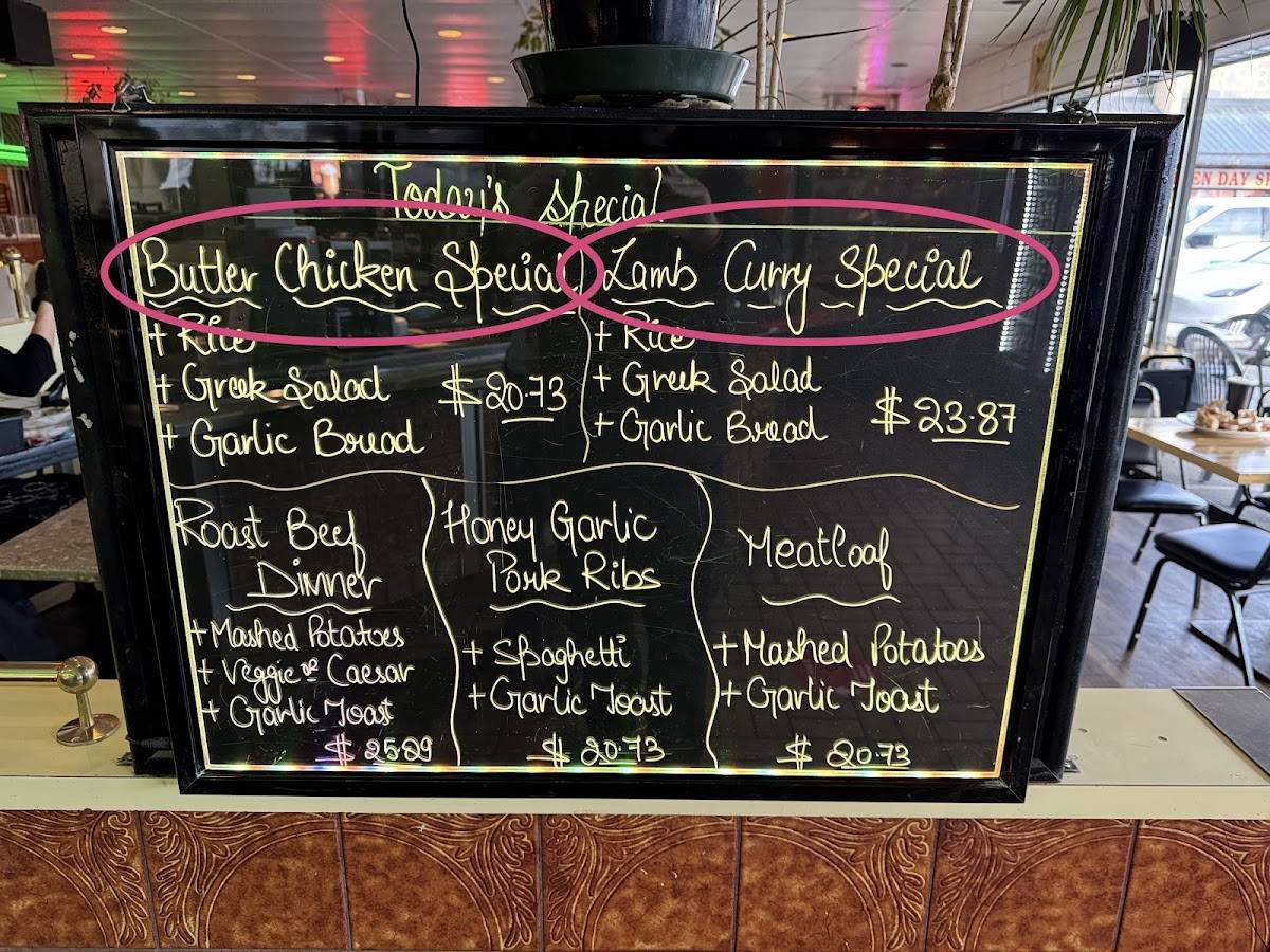 Menu de Fresgo Inn Restaurant