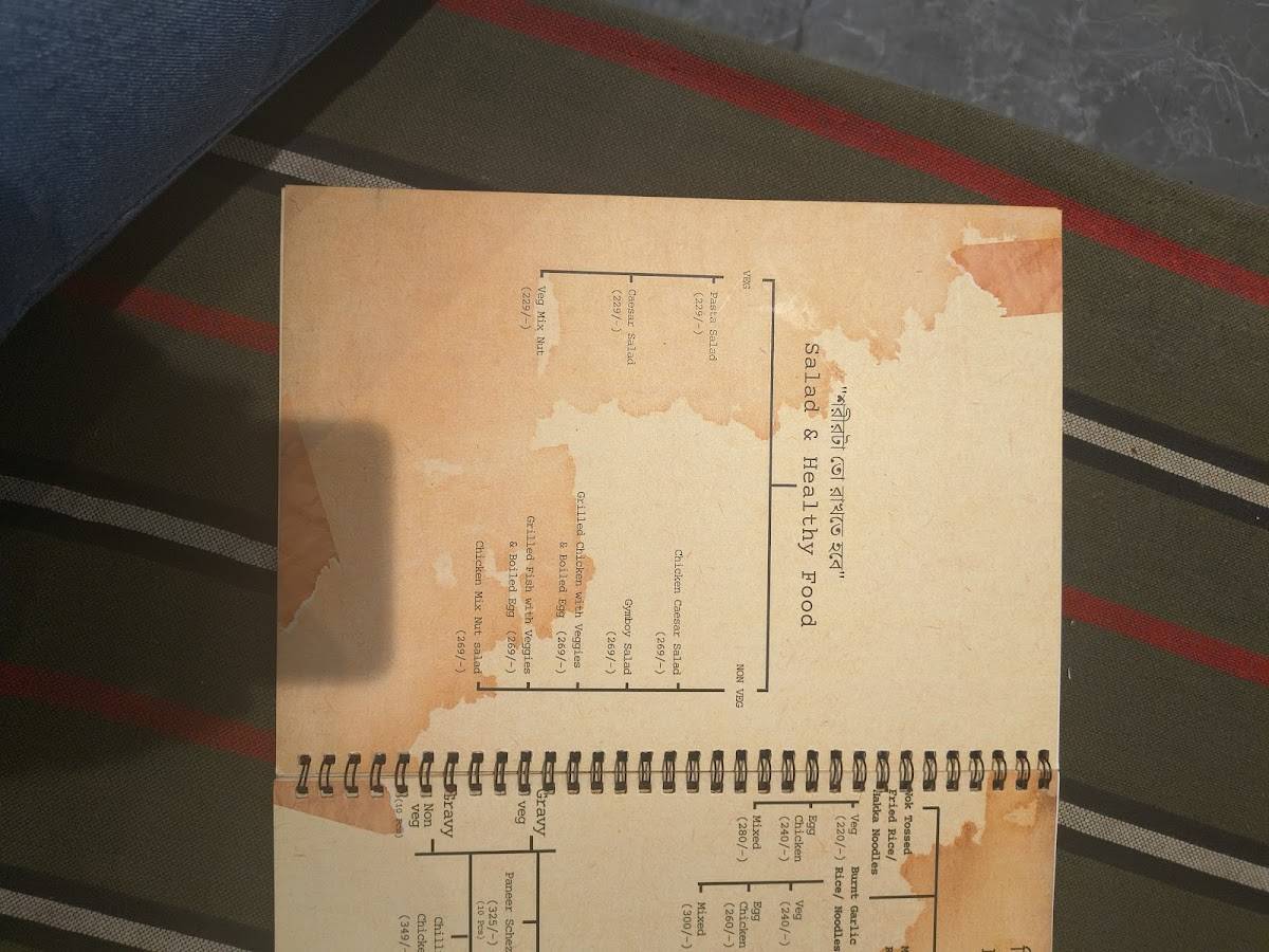 FryDe Cafe menu