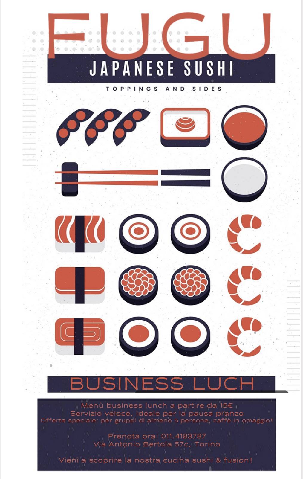 Menu di Fugu Sushi Torino 