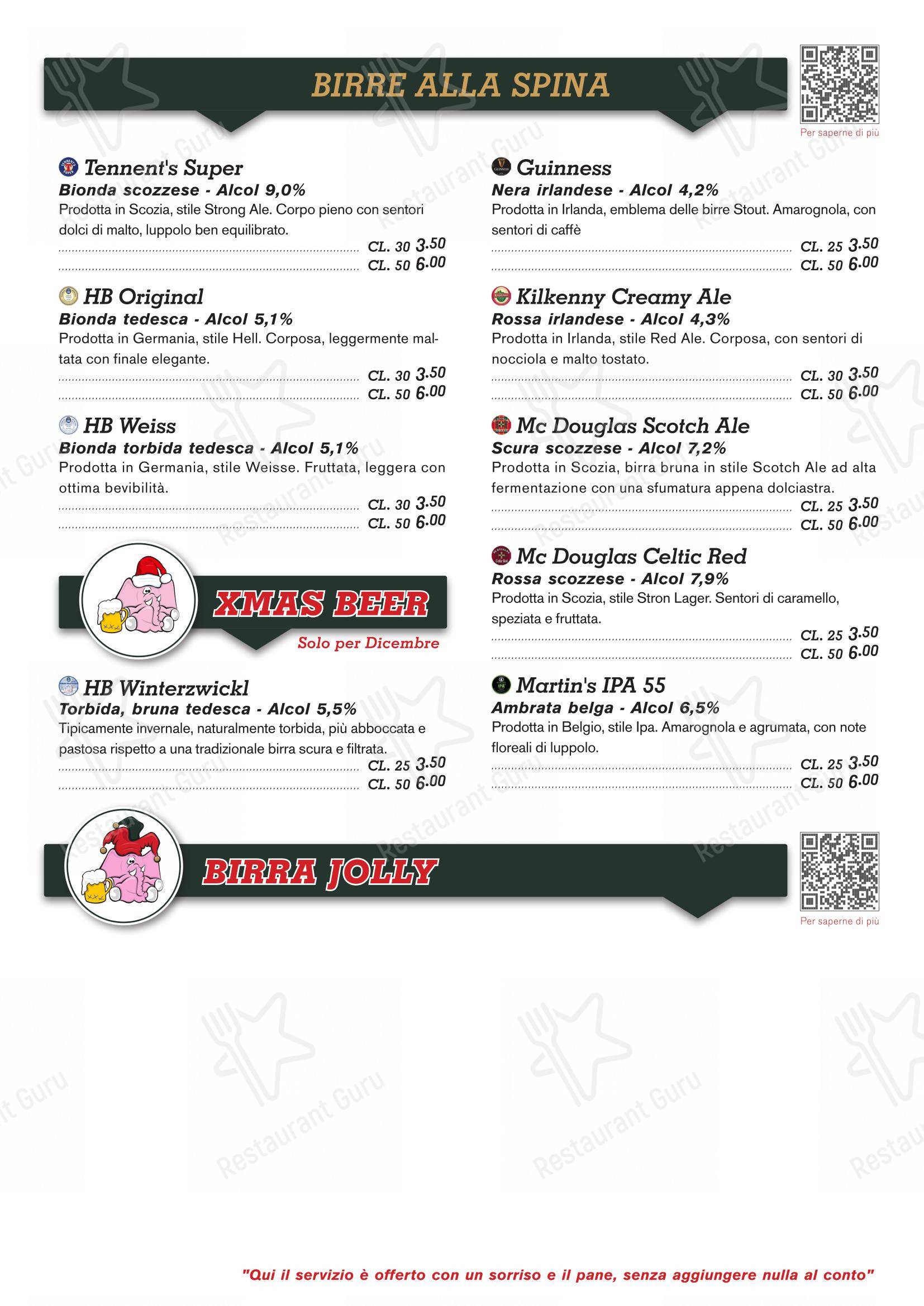 Ristorante Full Stop in Morazzone - Menu