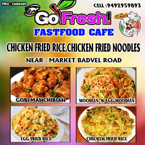 Menu at GO FRESH FAST FOOD CAFE, India