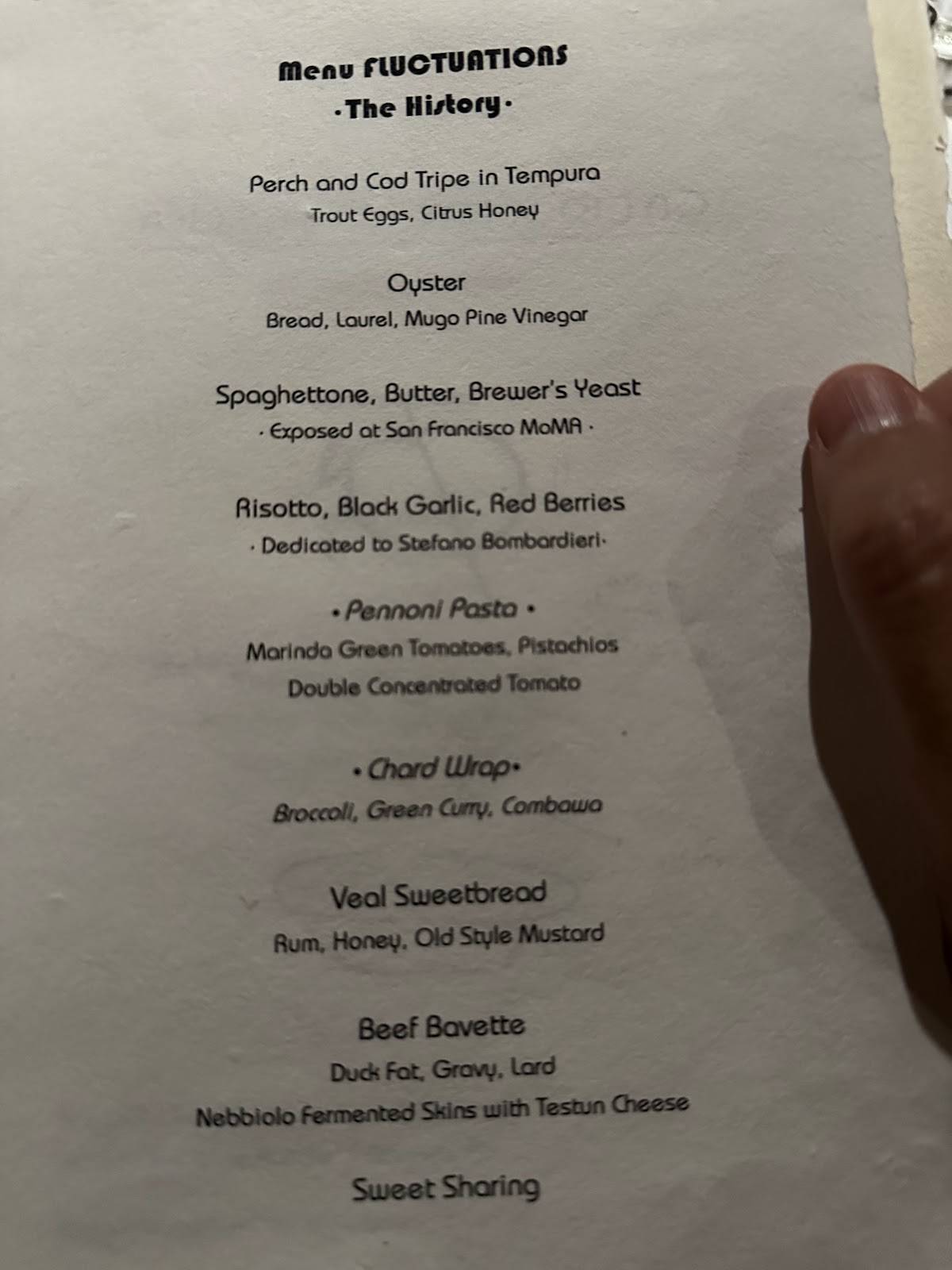 Menu di Lido 84 