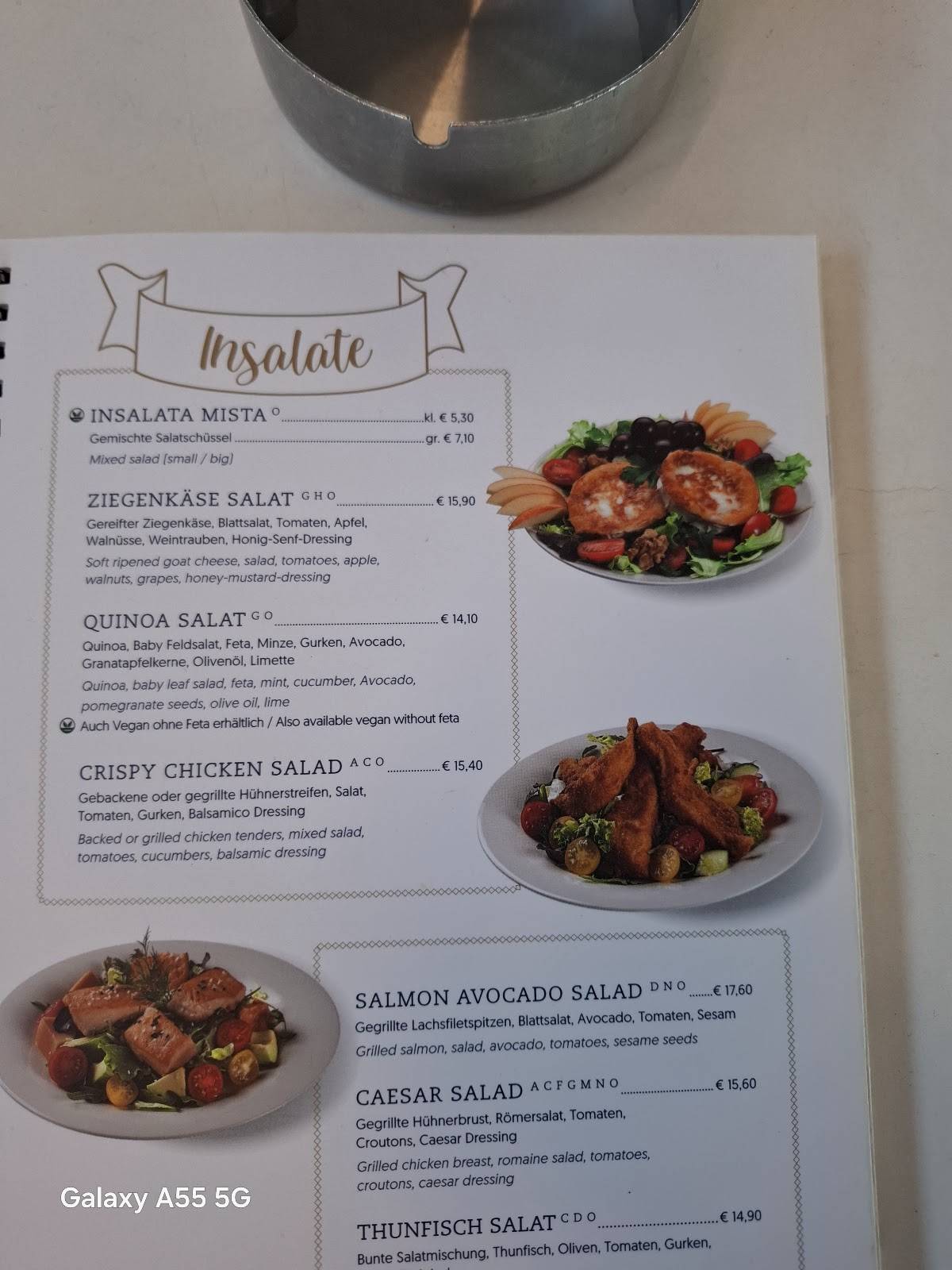 Menu de Gelateria Castelletto