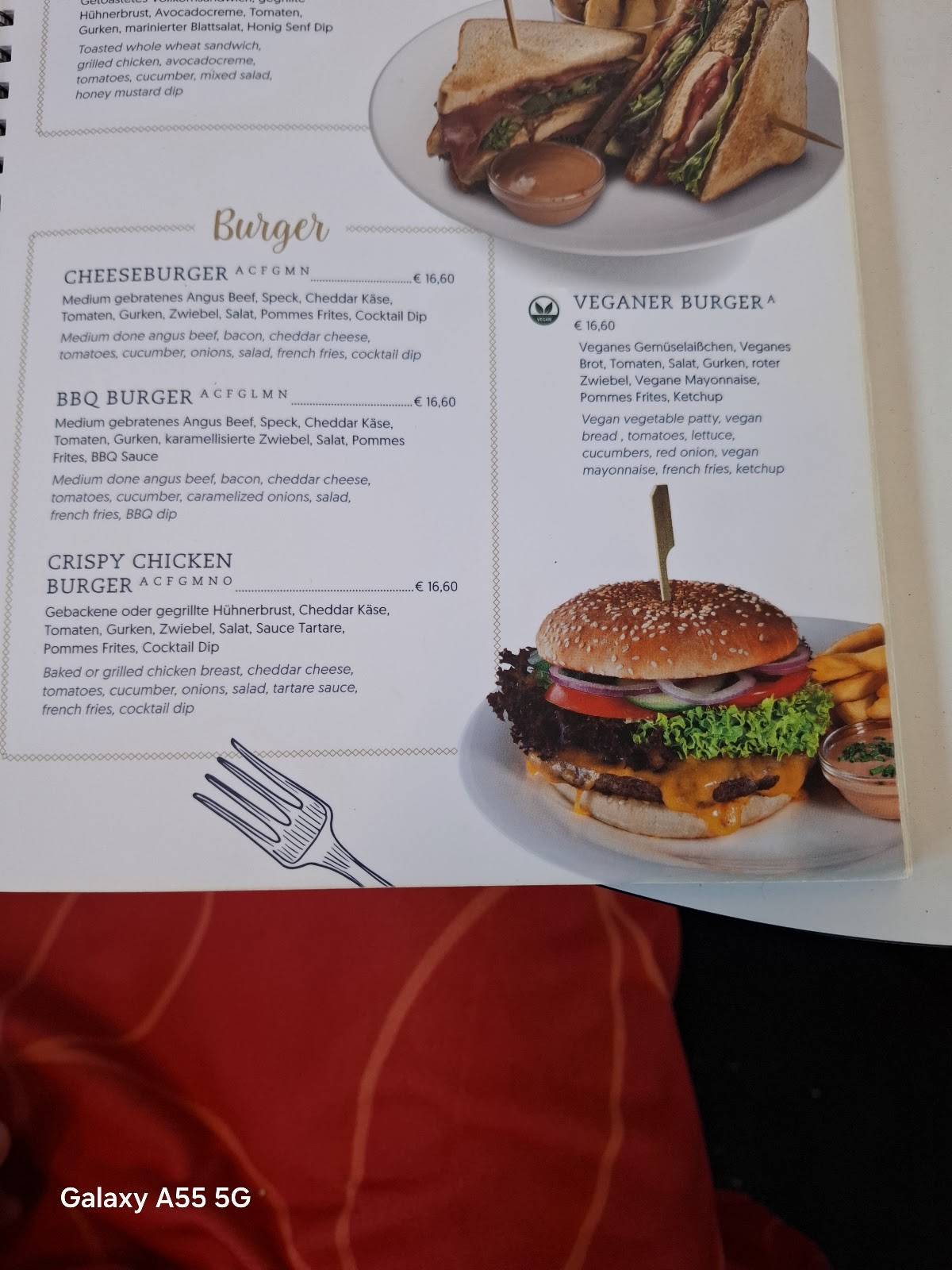 Menu de Gelateria Castelletto