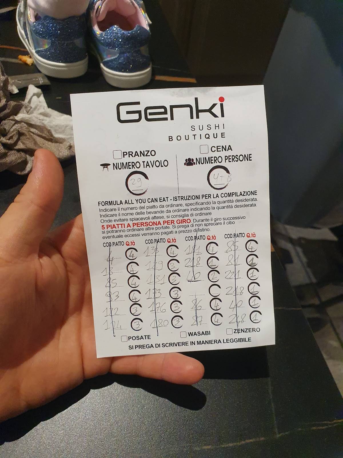 Menu di Genki Sushi Boutique - Cinisello Balsamo 