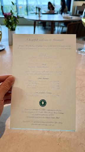 Menu de Geranium