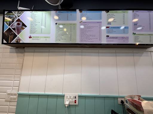 Giani Ice-cream menu